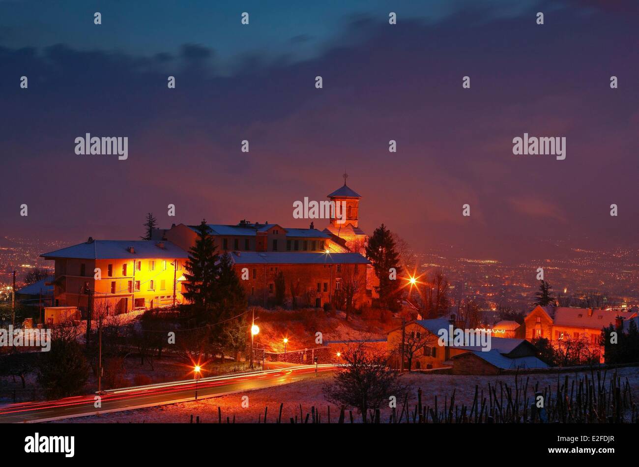 France, Isere, the old village of Corenc and Grenoble Stock Photo - Alamy