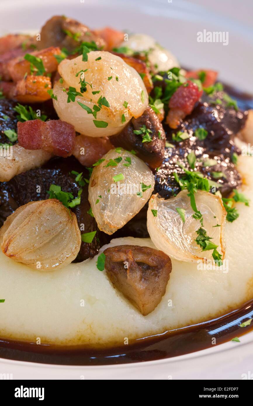 United Kingdom, London, Covent Garden, One Aldwych hotel, Axis restaurant, beef cheeks braised