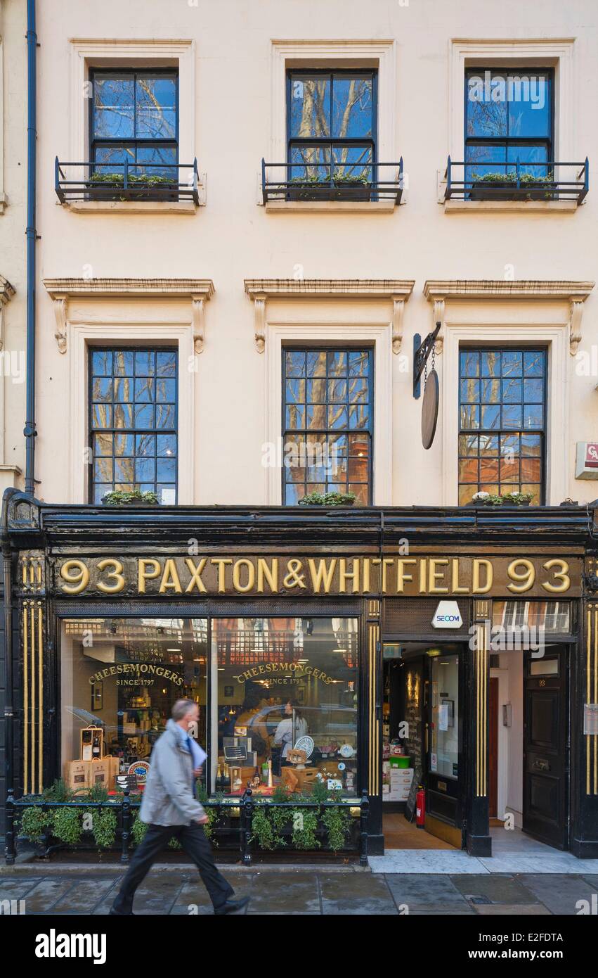 United Kingdom London Jermyn Street Paxton & Whitfield cheese since