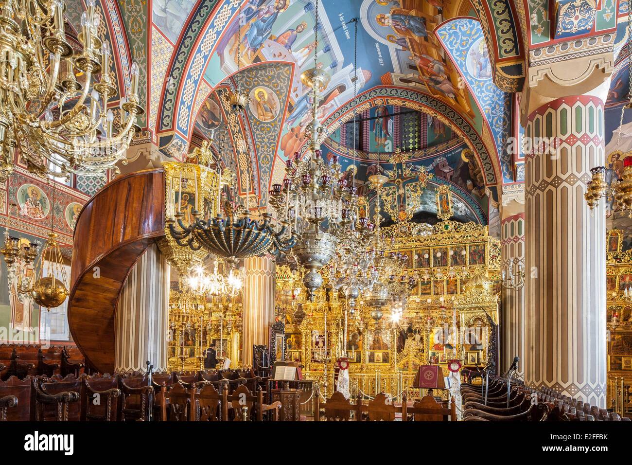 Cyprus Troodos Mountains Kykko Orthodox monastery (Panagia tou Kykkou ...