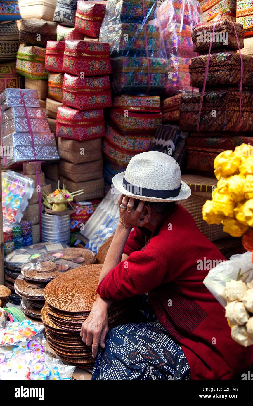 Indonesia, Bali, Ubud, Pasar Seni, the craft market Stock Photo