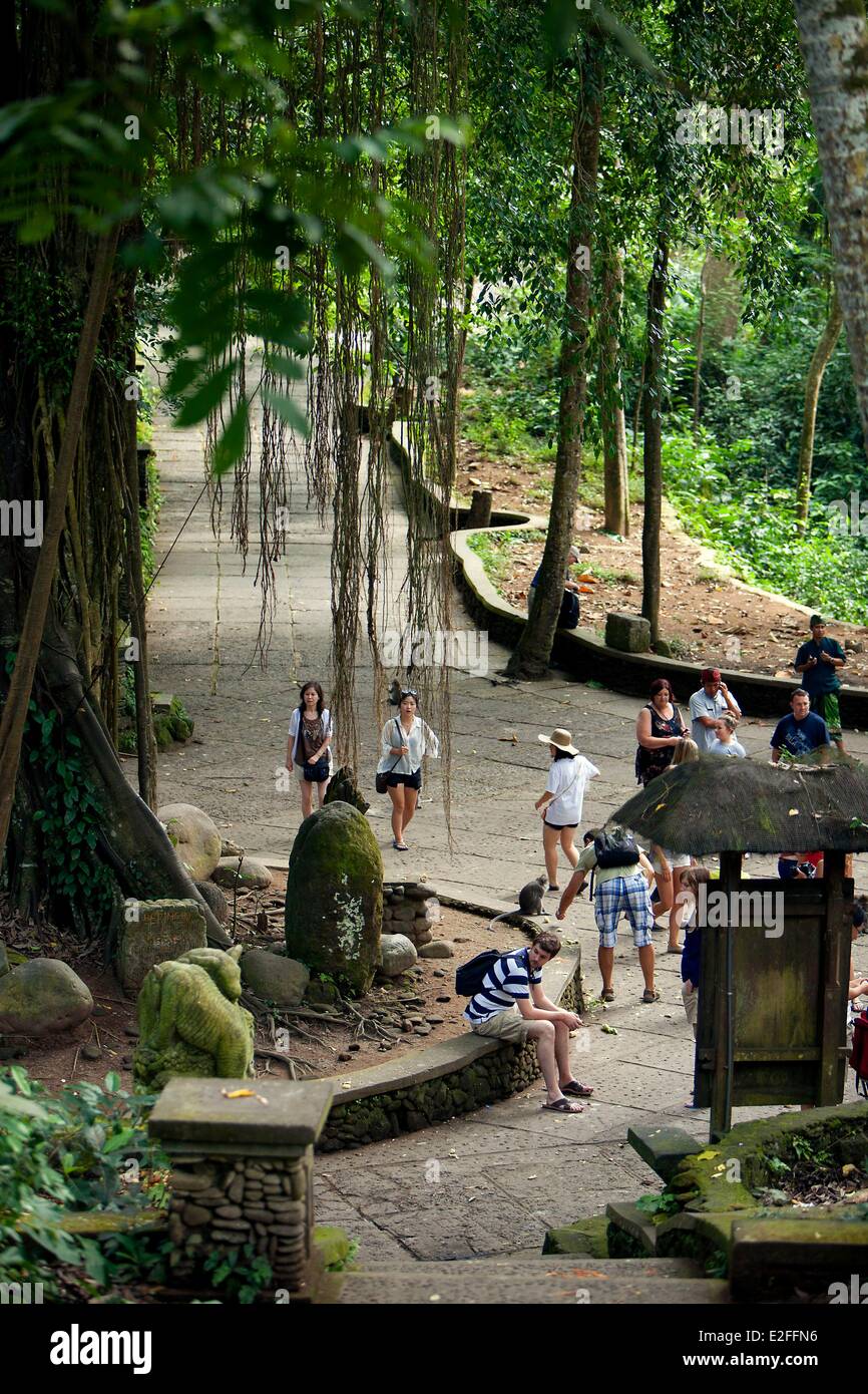 Indonesia, Bali, Ubud, Monkey Forest, Dalem Agung Padantegal Temple Stock Photo