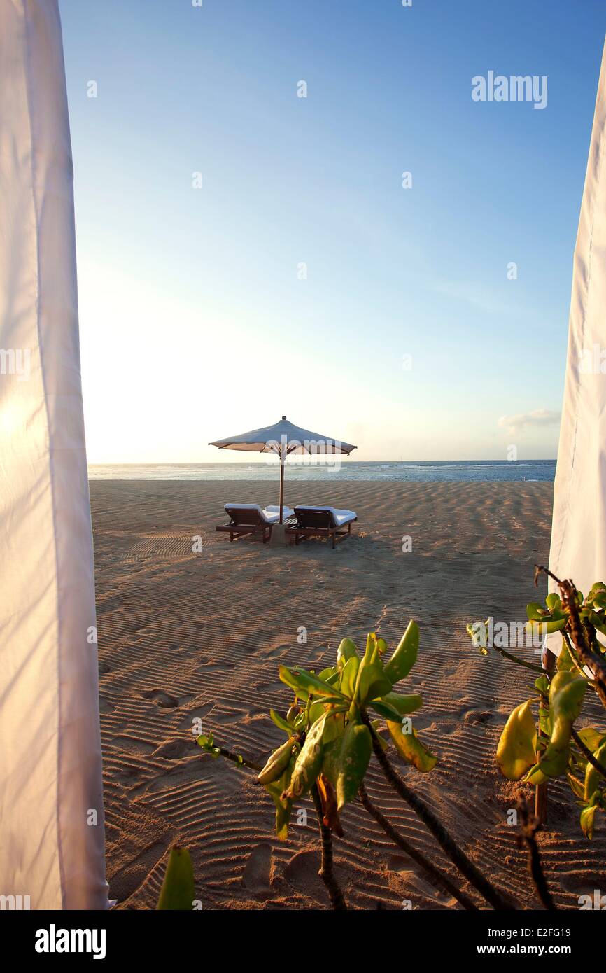 Indonesia, Bali, Bukit Peninsula, Nusa Dua, Amanusa Hotel, beach Stock Photo Alamy
