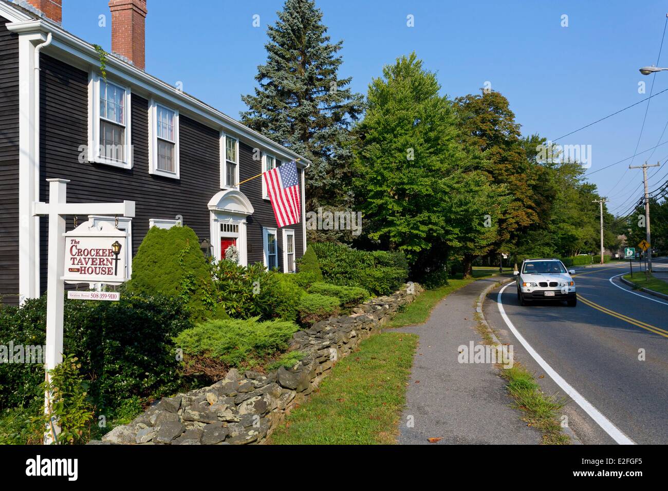United States, Massachusetts, Cape Cod, Barnstable, The Crocker Tavern House, house to rent Stock Photo