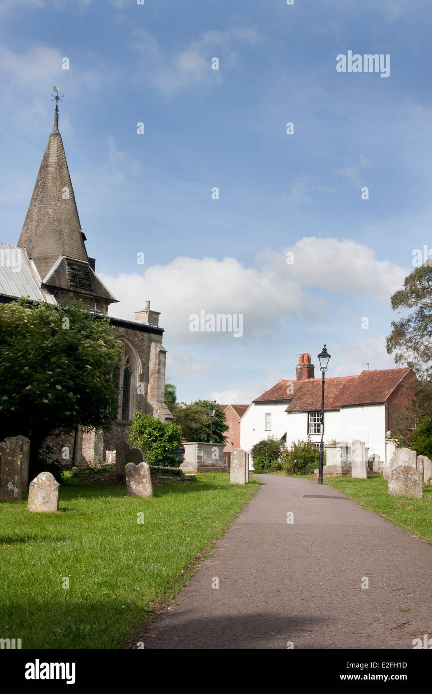 St Peters historic church, Titchfield, Hampshire, England Stock Photo