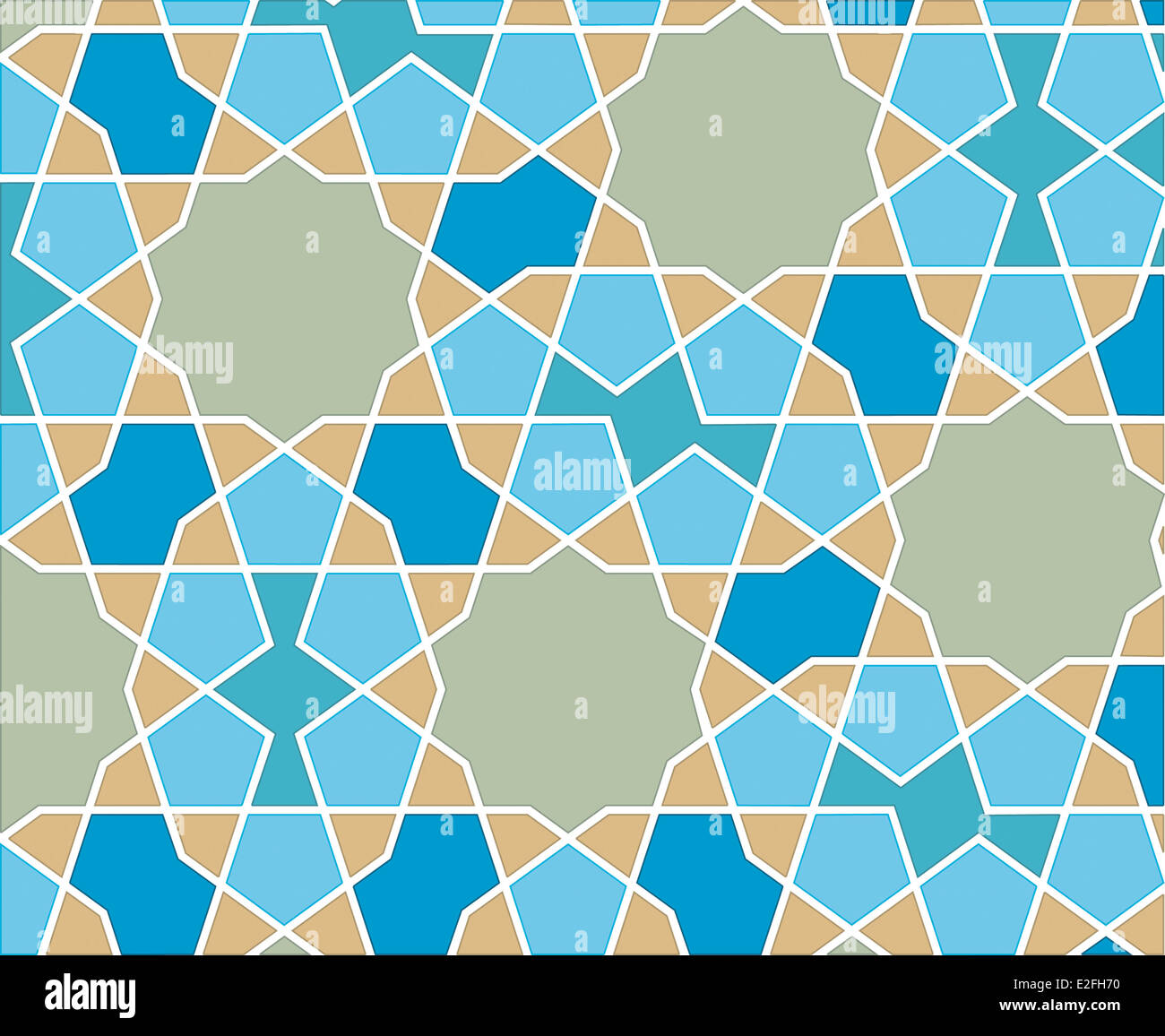 Islamic geometric composition from the Tomb of Akbar in Agra, India ...