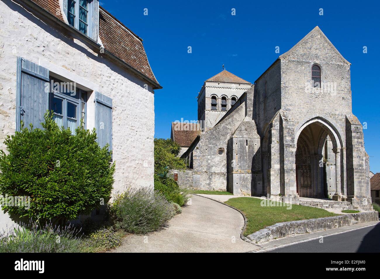 France Seine et Marne Saint Loup de Naud 11th and 12th century church