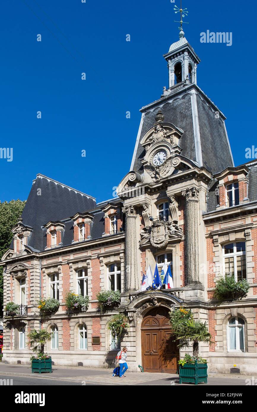 France, Seine et Marne, Fontainebleau, the townhall Stock Photo