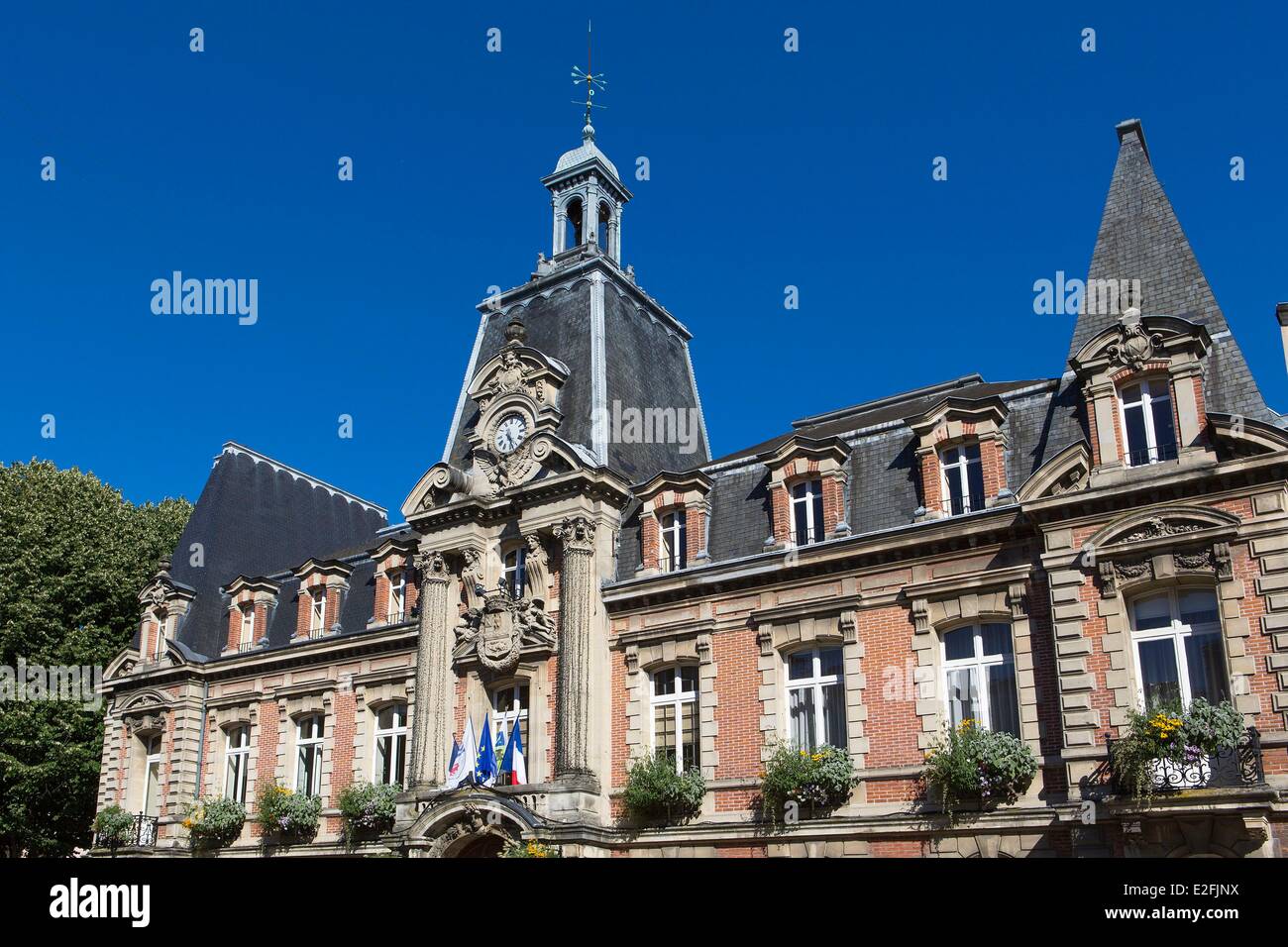 France, Seine et Marne, Fontainebleau, the townhall Stock Photo