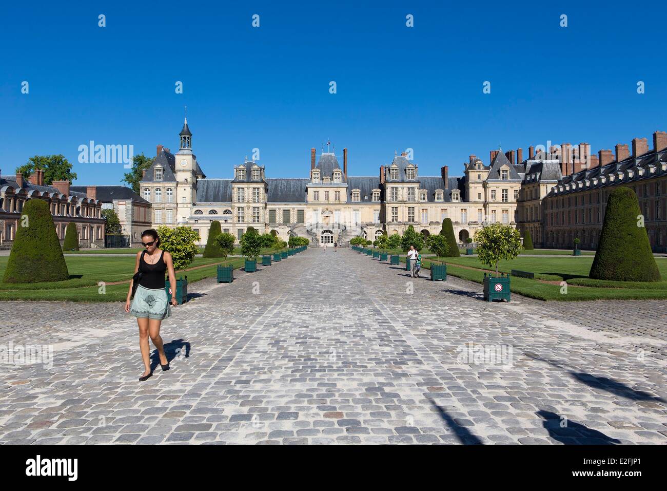 France Seine et Marne Fontainebleau Fontainebleau castle listed as