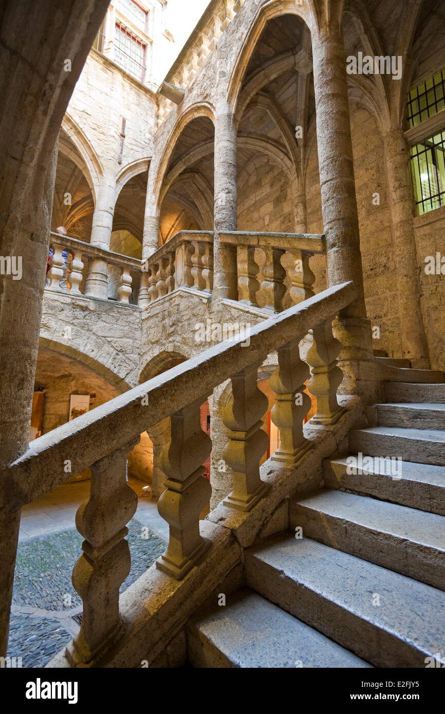 France, Herault, Pezenas, old town, steps from the Hotel de Lacoste