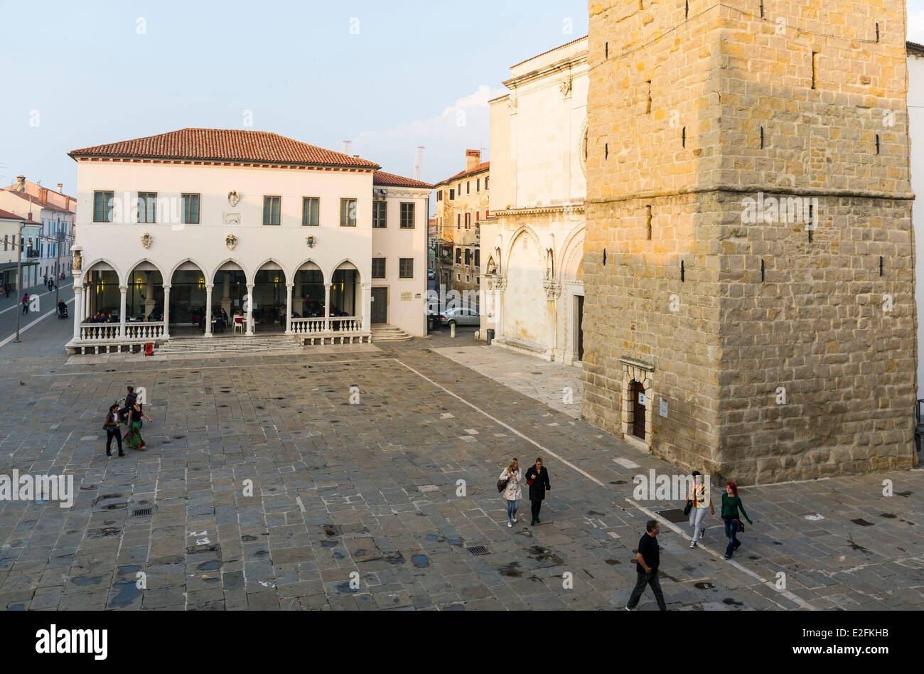 Slovenia Koper on the mediterranean sea the main square Stock Photo - Alamy