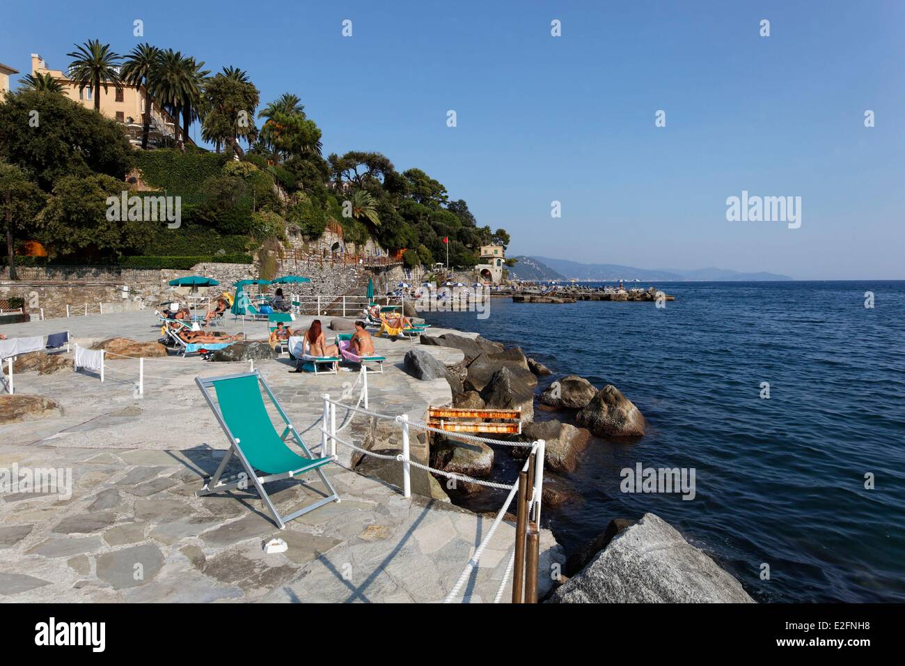 Italy Liguria Santa Margherita di Ligura hotel Metropole waterfront Stock Photo Alamy