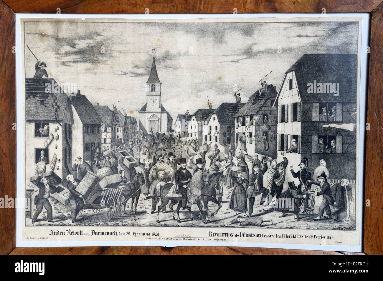 France Haut Rhin Sundgau Oltingue the Peasant Museum engraving of the ...