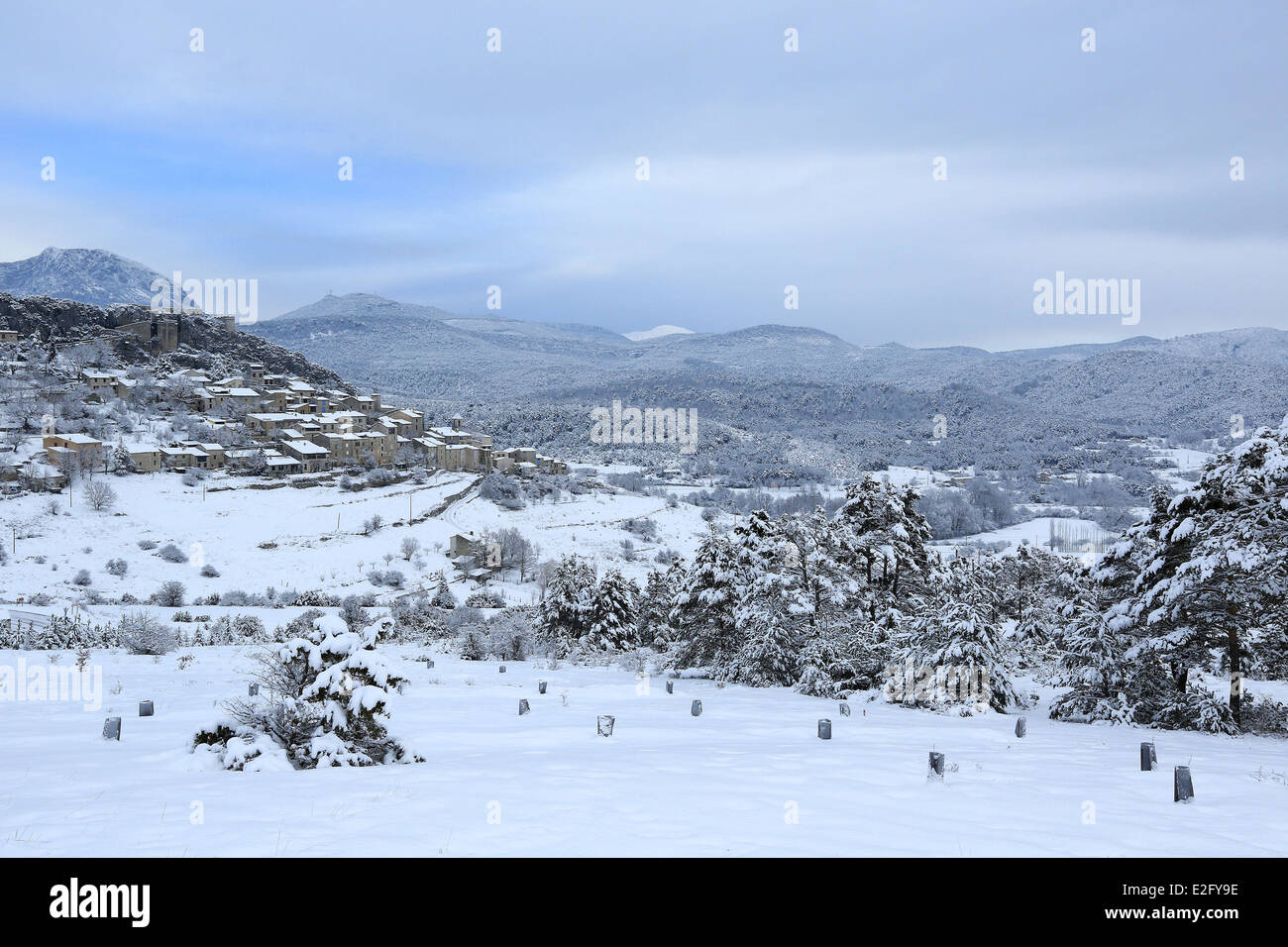 France Var Verdon Regional Park Trigance Stock Photo