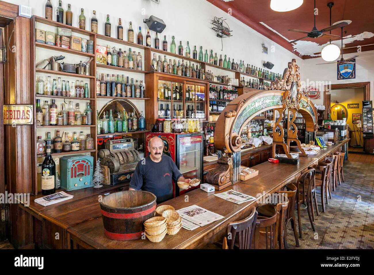 Argentina Buenos Aires San Telmo district El Federal cafe opened in 1864 Stock Photo