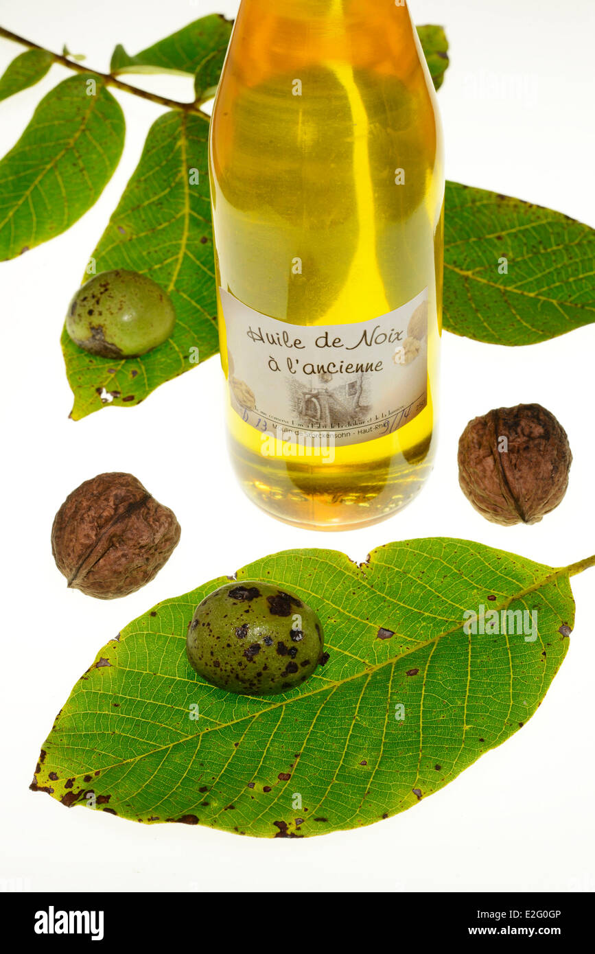 France Haut Rhin Storckensohn oil mill oil mill scale bottle of walnut