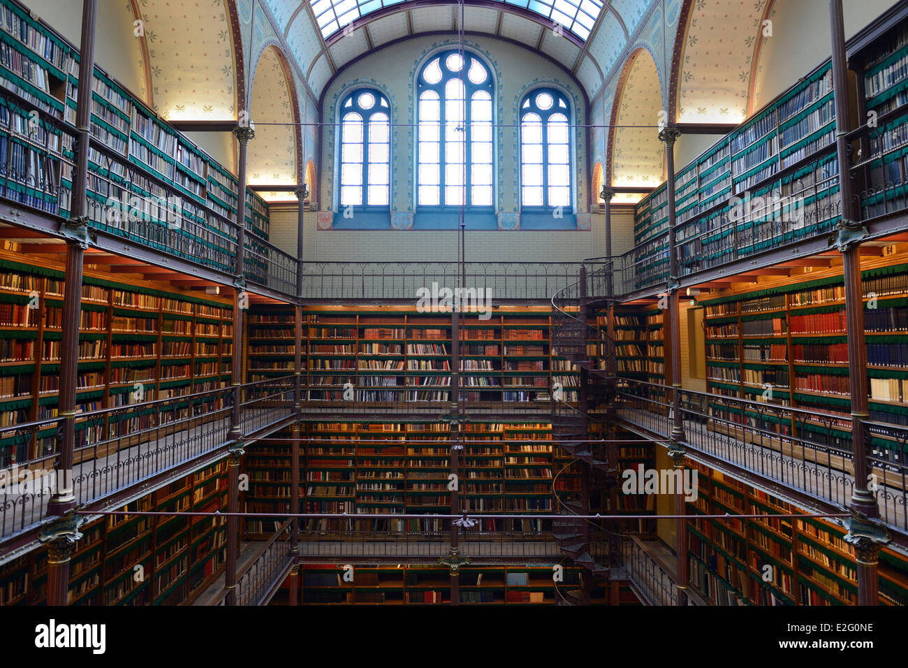 Netherlands Amsterdam the Rijskmuseum new opening library in museum Stock Photo