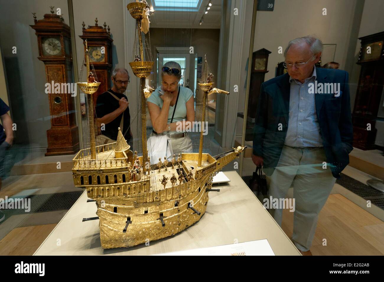 United Kingdom London Bloomsbury British Museum German ship clock