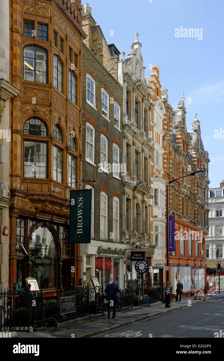 United Kingdom London Mayfair Maddox street Stock Photo Alamy