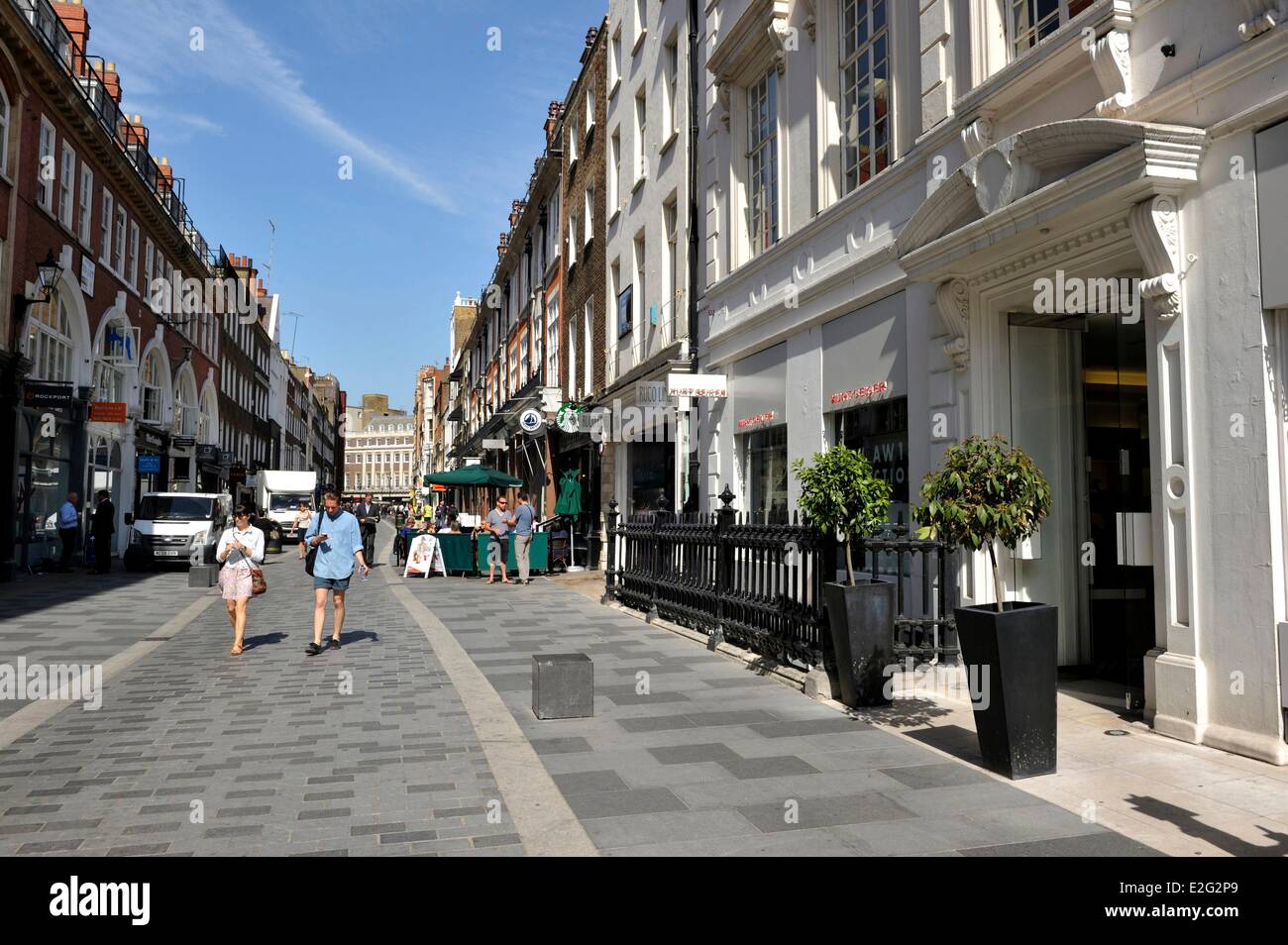 United Kingdom London Mayfair South Molton street Stock Photo Alamy