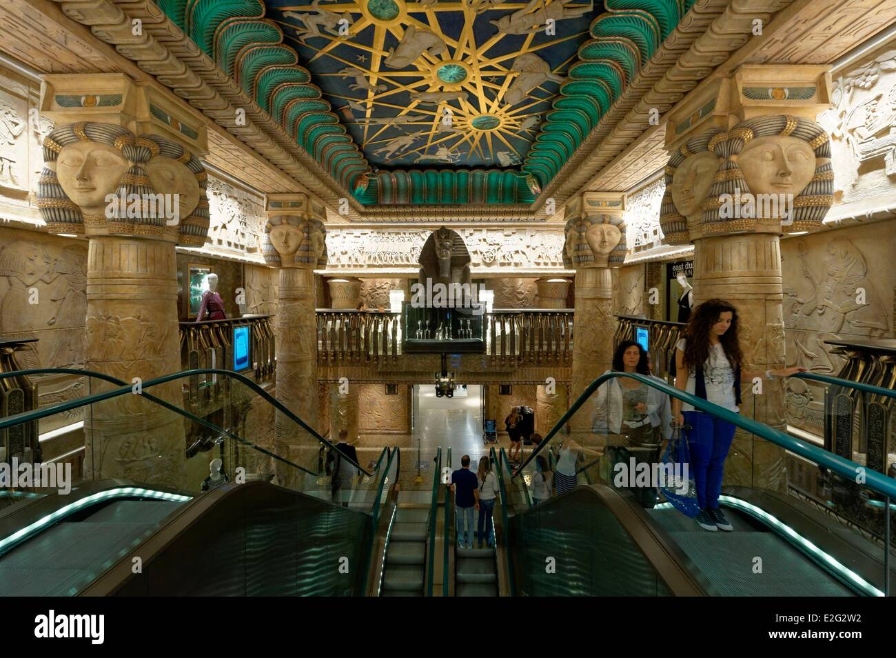 Egyptian escalator harrods hires stock photography and images Alamy