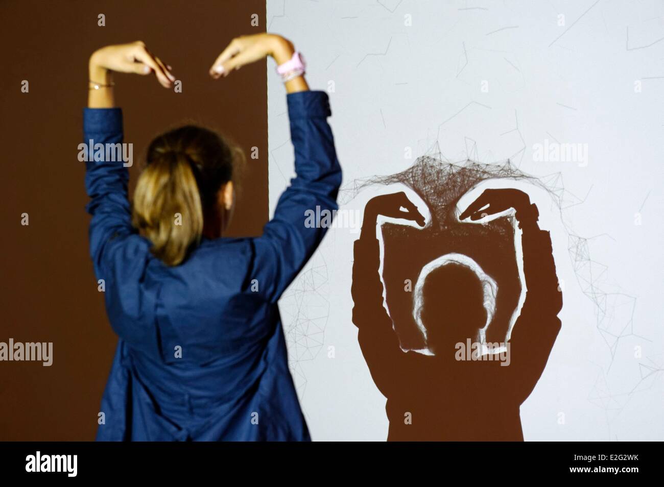Proximity repulsion interactive projection hi-res stock photography and ...