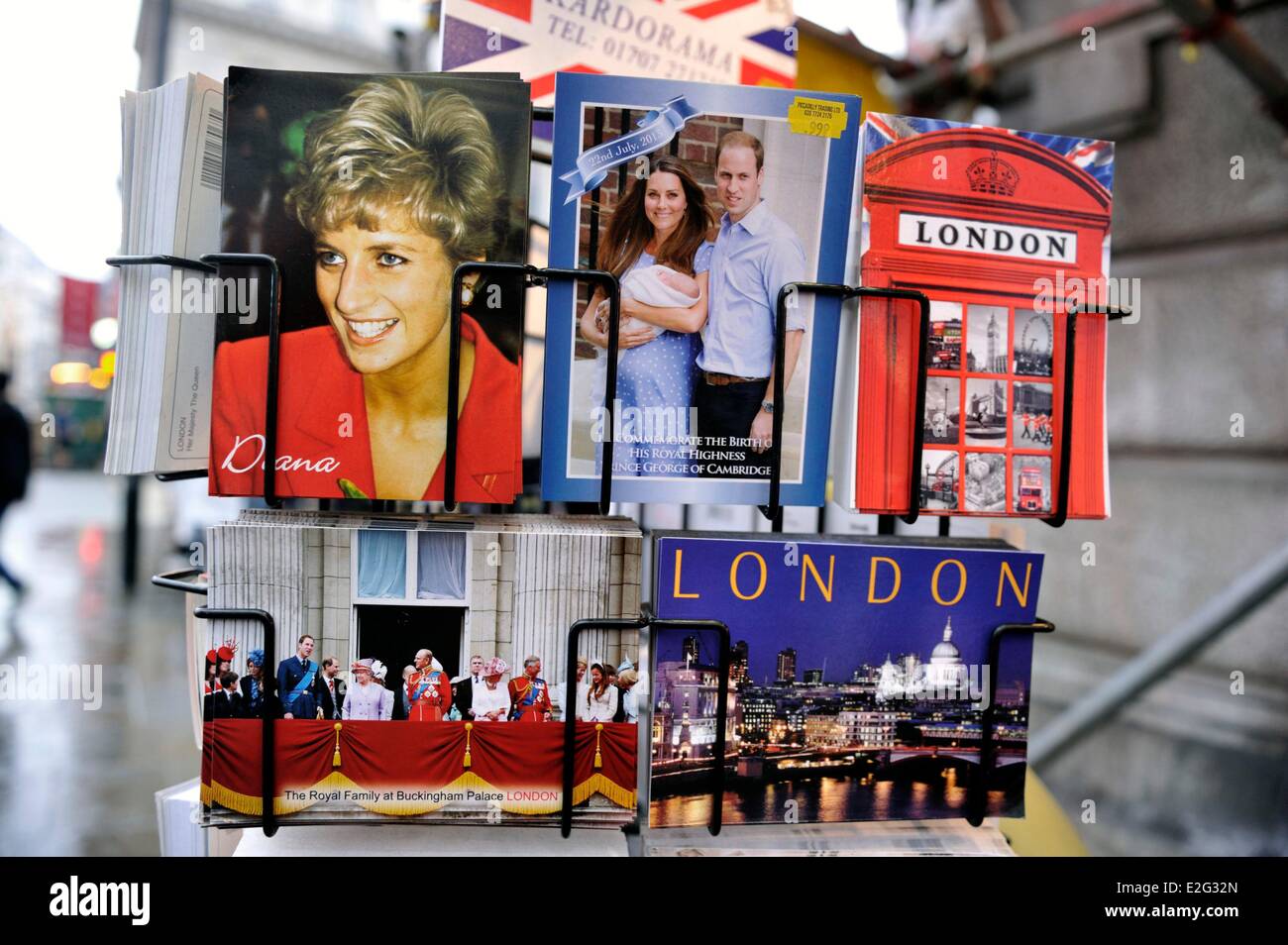 United Kingdom London Mayfair postcards Stock Photo Alamy