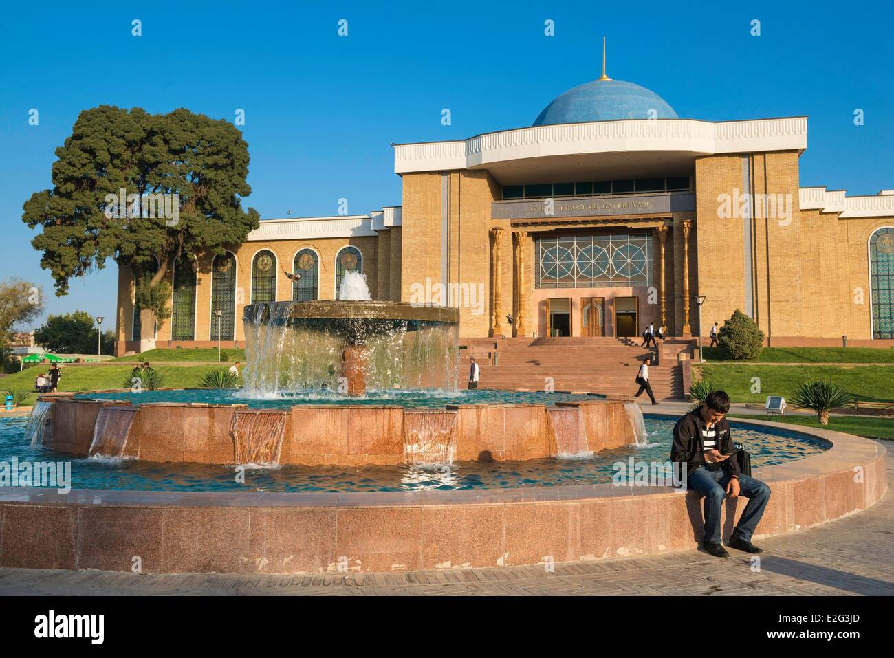 Uzbekistan Silk Road Tashkent center of national arts Stock Photo