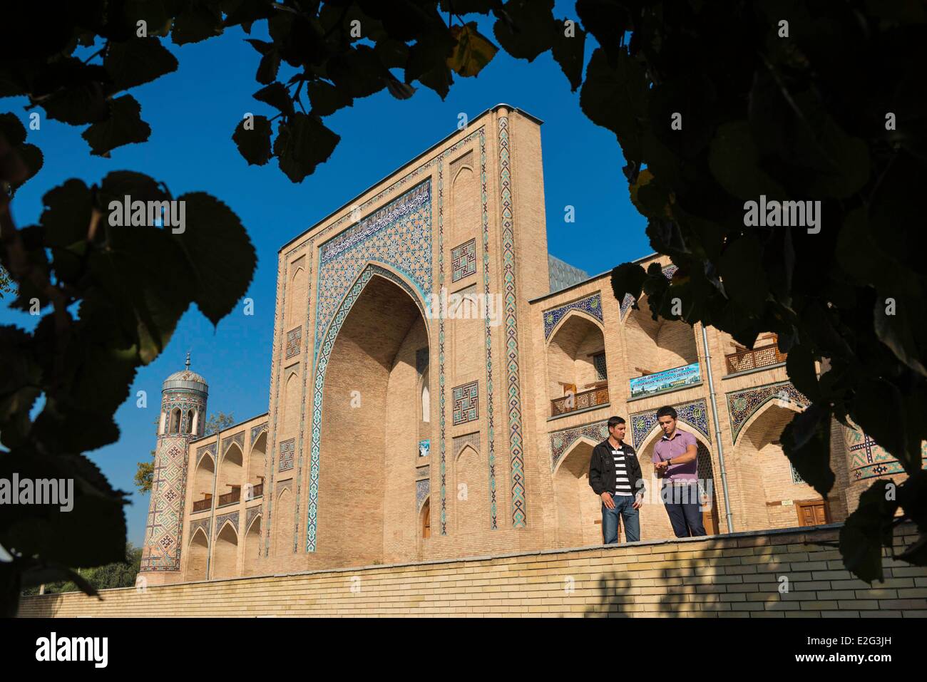Uzbekistan Silk Road Tashkent Koukeldach Madrasah Stock Photo