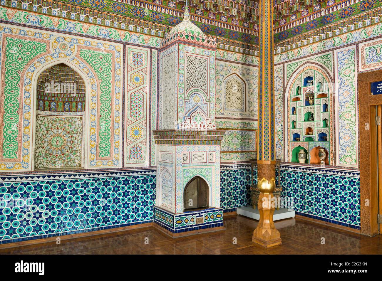 Uzbekistan Silk Road Tashkent applied arts museum old house of diplomat Plovtsev Stock Photo