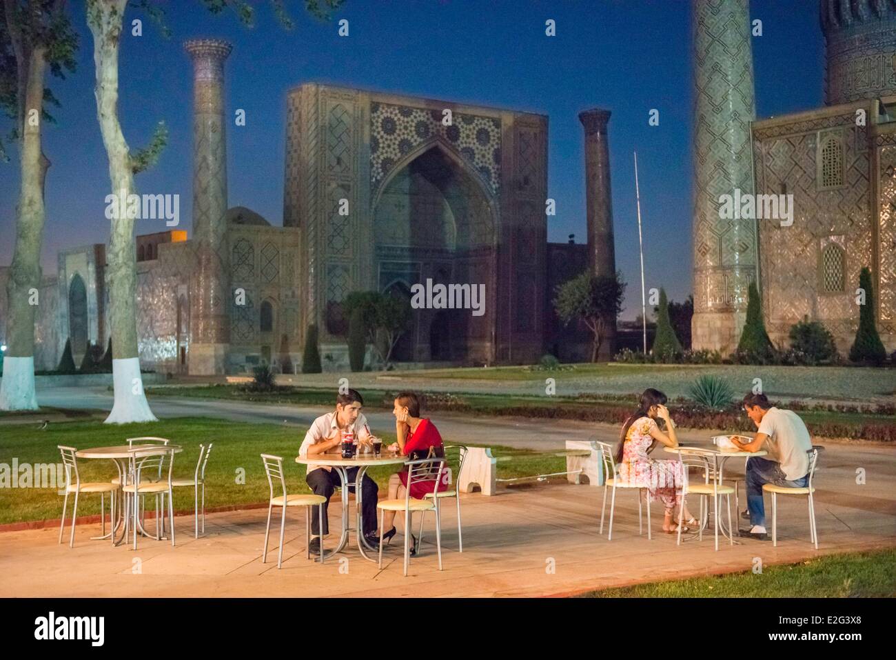 Uzbekistan Silk Road Samarkand Listed As World Heritage By Unesco Stock Photo Alamy