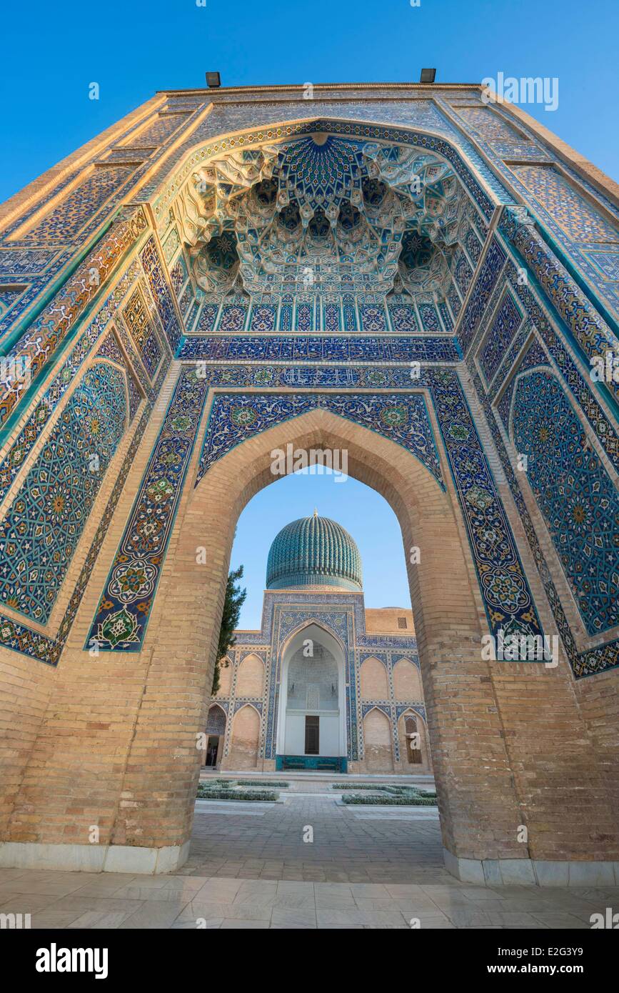Uzbekistan Silk Road Samarkand Listed As World Heritage By Unesco Gur Stock Photo Alamy