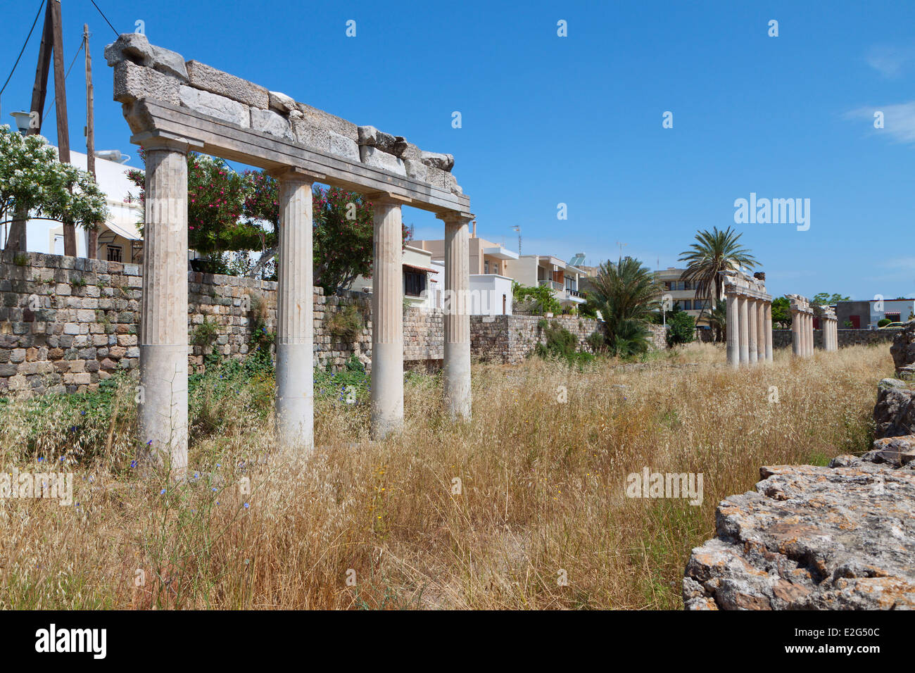 The ancient gymnasium of Kos island in Greece Stock Photo - Alamy