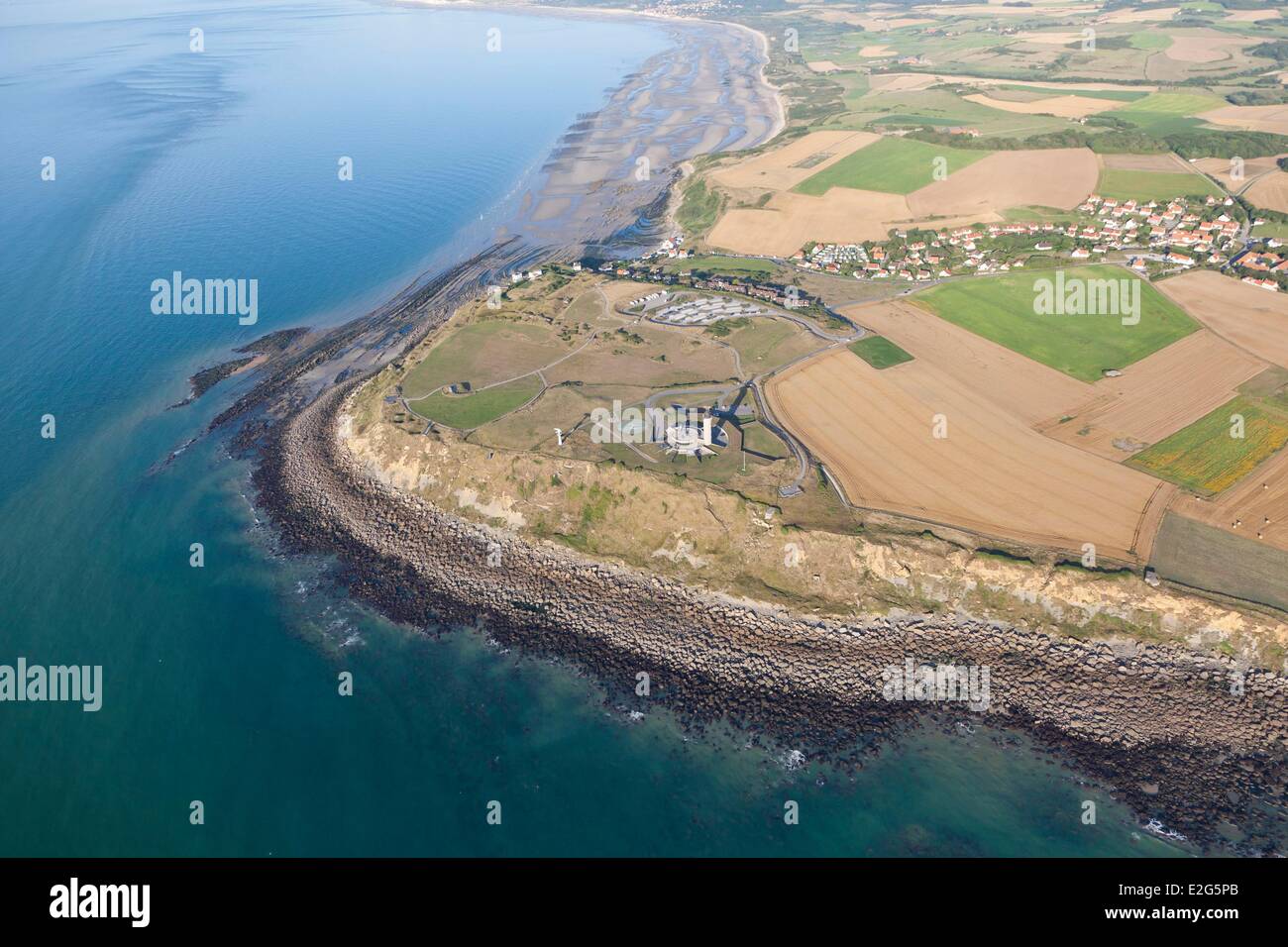 France Pas de Calais Audinghen Cap Gris Nez (aerial view Stock Photo ...