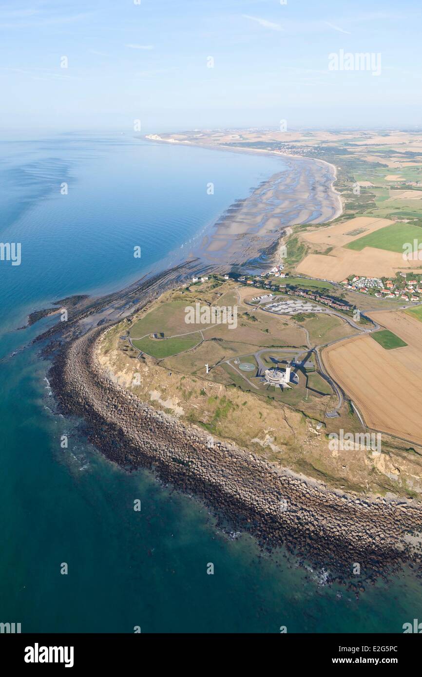 France Pas de Calais Audinghen Cap Gris Nez (aerial view Stock Photo ...