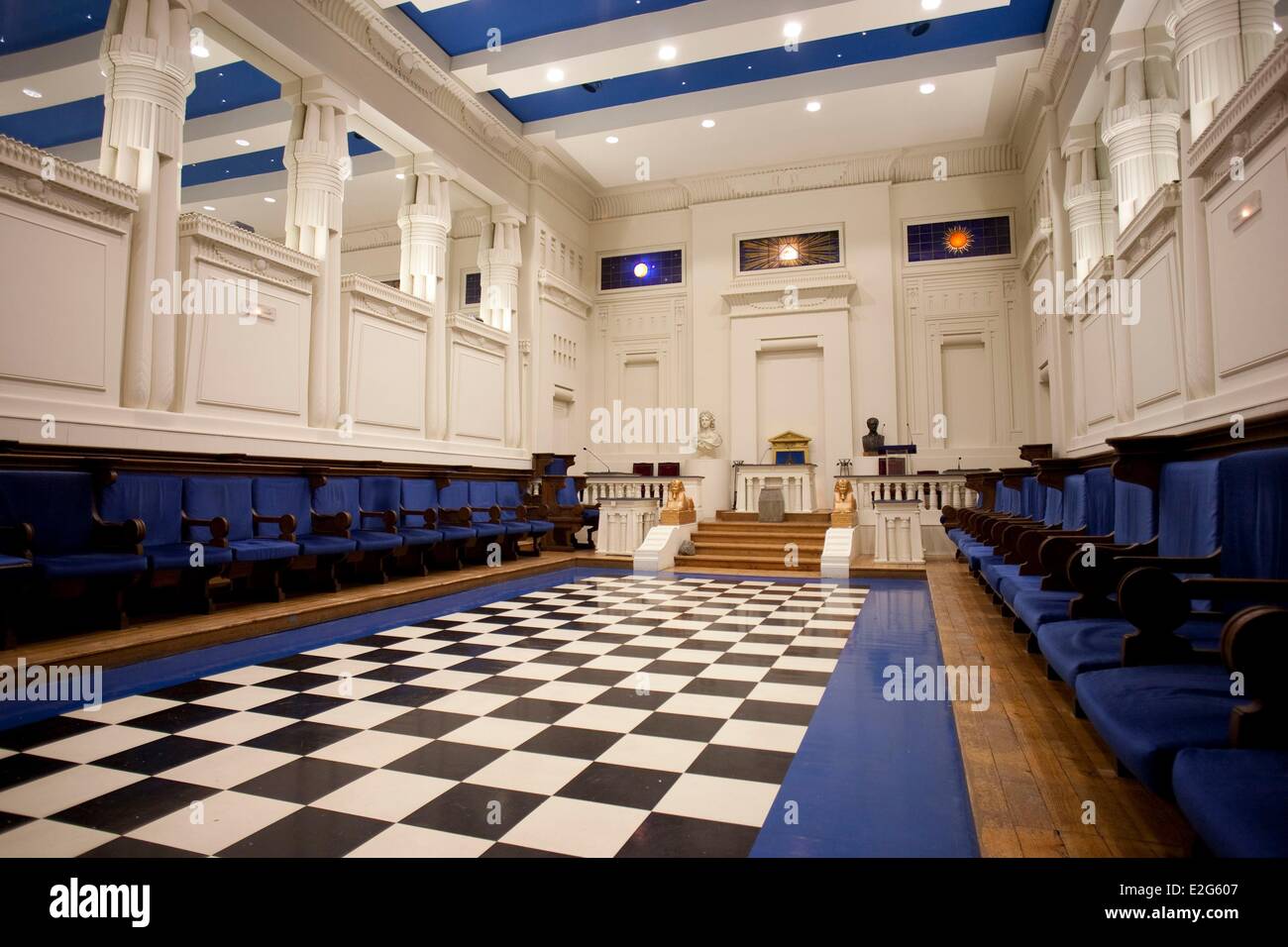 France Nord Lille Rue Thiers Masonic Lodge Stock Photo