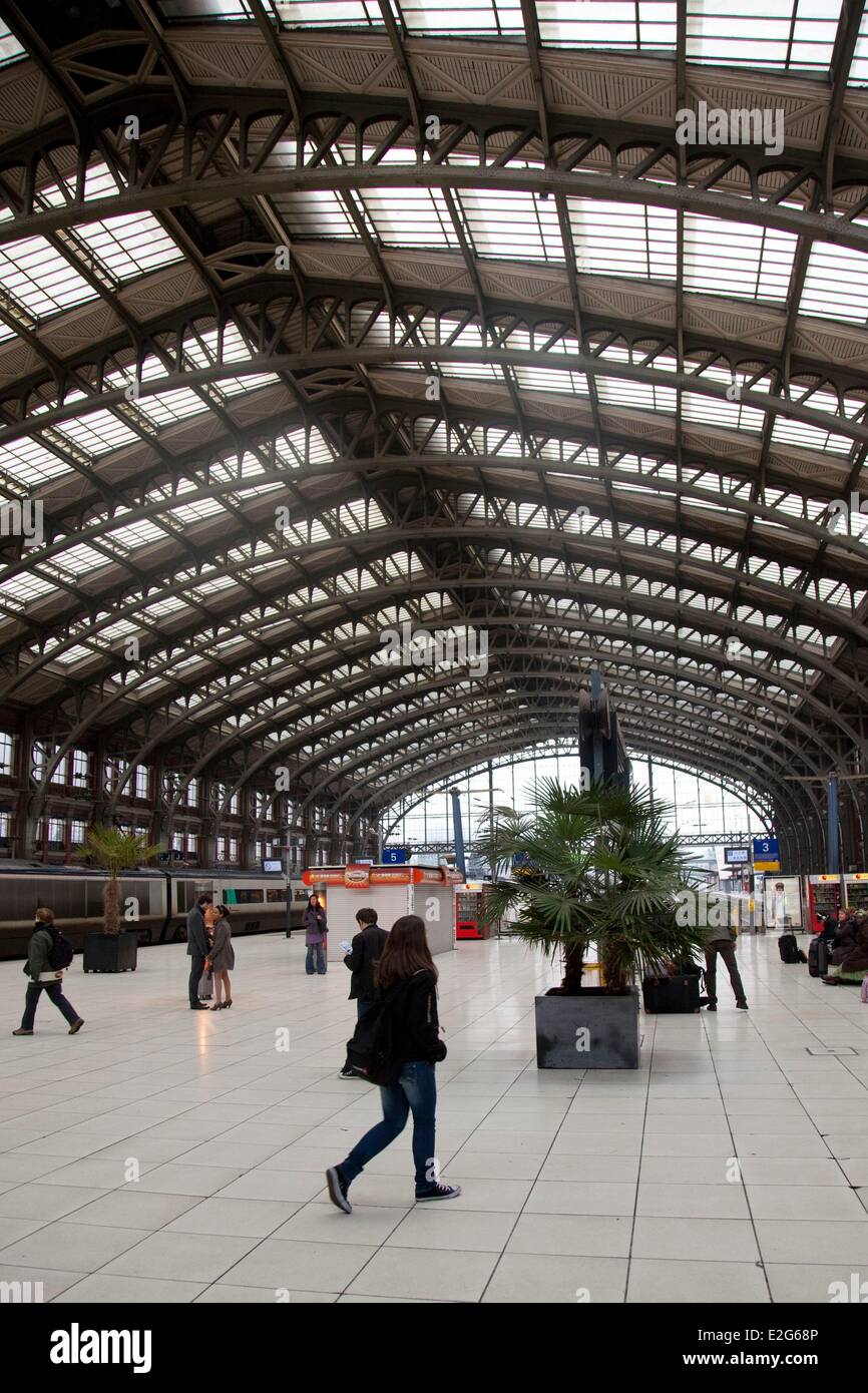 France Nord Lille trains station of Lille Flanders Stock Photo Alamy
