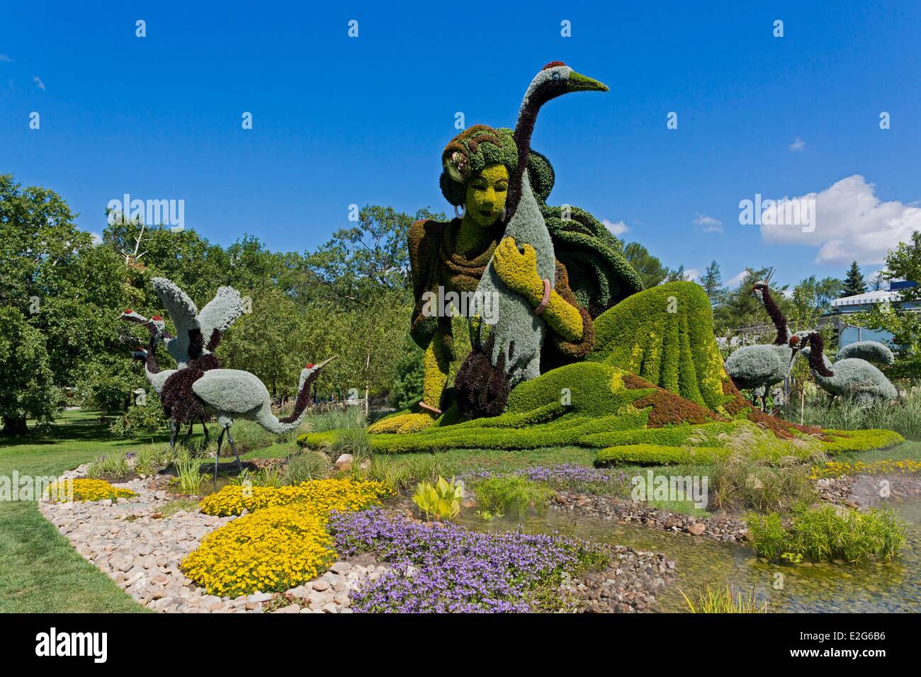 Canada Quebec province Montreal the Botanical Garden the Mosaicultures A true story Stock Photo