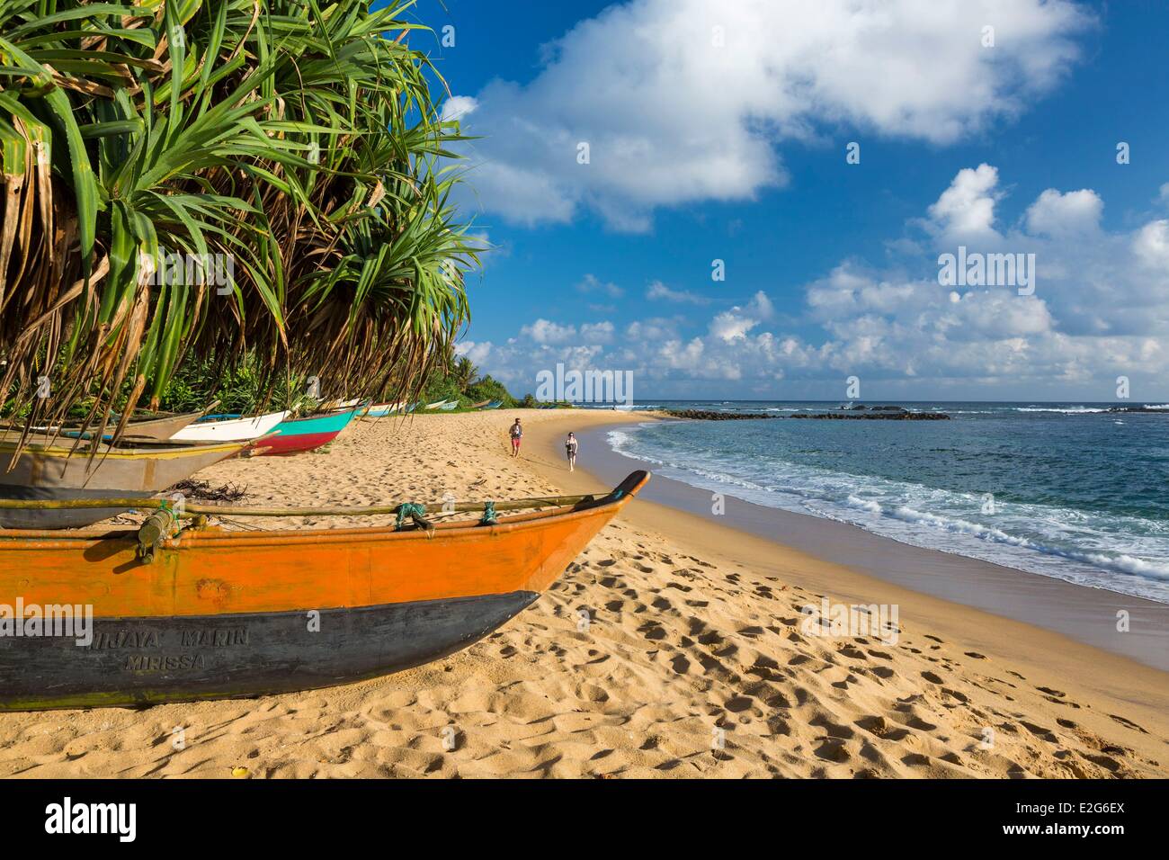 Sri Lanka Southern province Matara district Mirissa Bandaramula beach ...