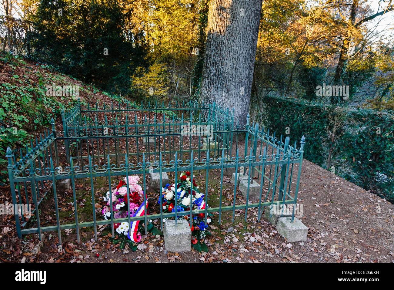 France Vendee Mouchamps Le Colombier Georges Clemenceau grave Stock Photo