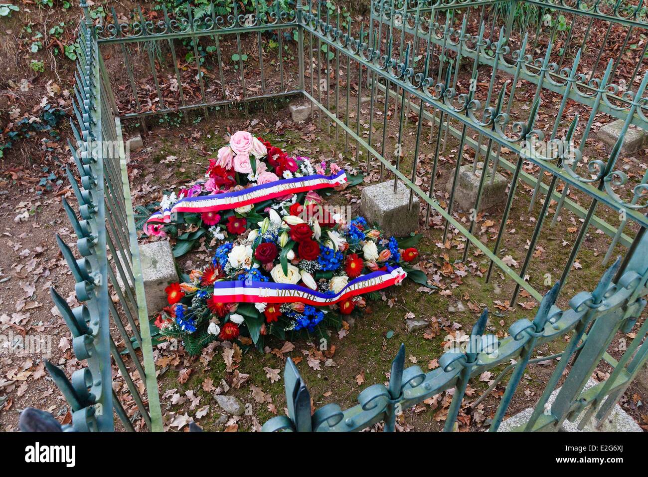 France Vendee Mouchamps Le Colombier Georges Clemenceau grave Stock Photo