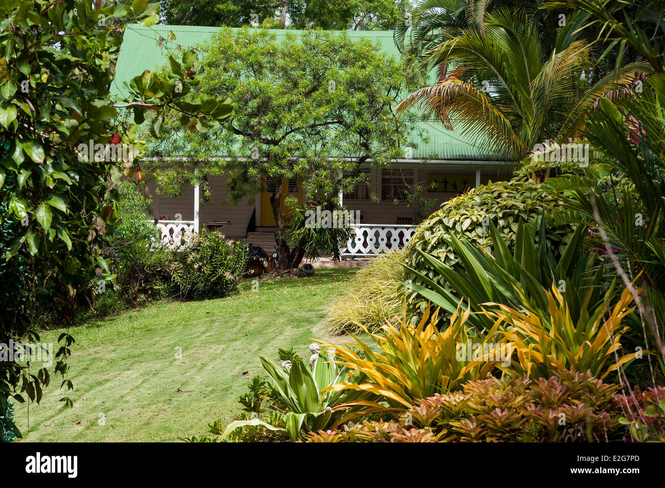 Grenada Island Saint Sunnyside Ground garden Stock Photo Alamy