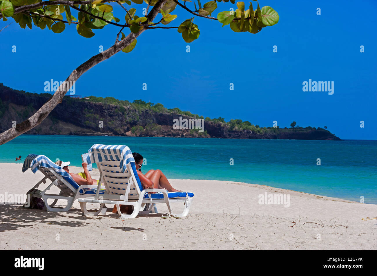 Grenada Island Grand Anse Bay Stock Photo Alamy