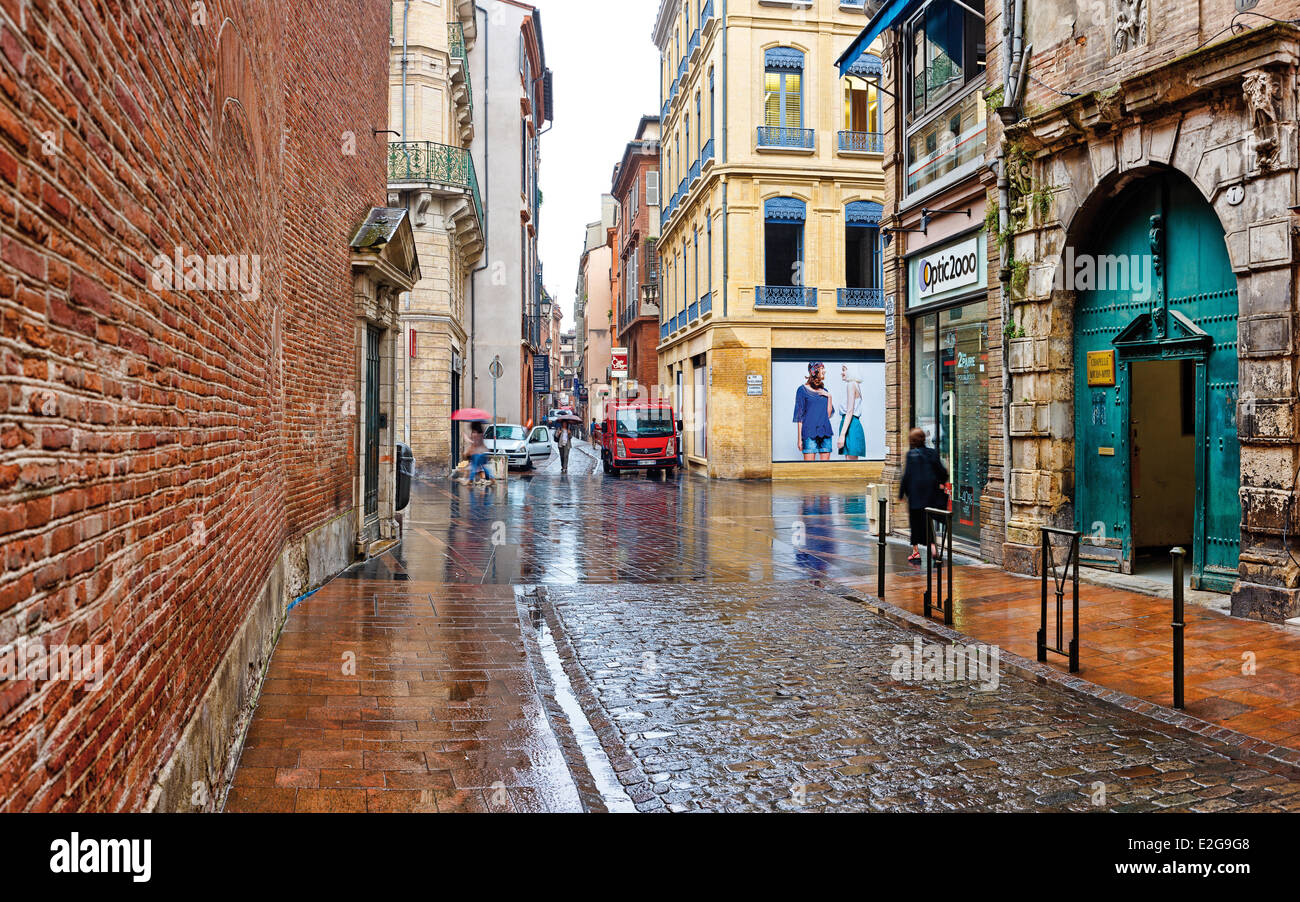 France Haute Garonne Toulouse Rue Antoine Mercie pedestrian street in