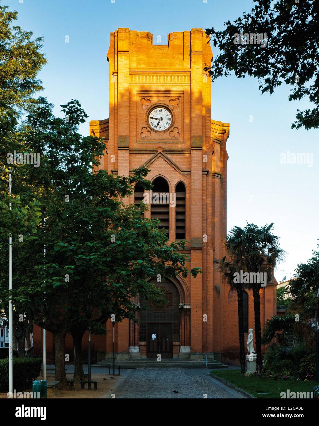 France Haute Garonne Toulouse view of the facade of the Sainte Germaine