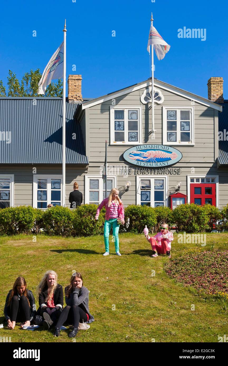 Iceland Reykjavik Restaurant The Lobster House Stock Photo Alamy