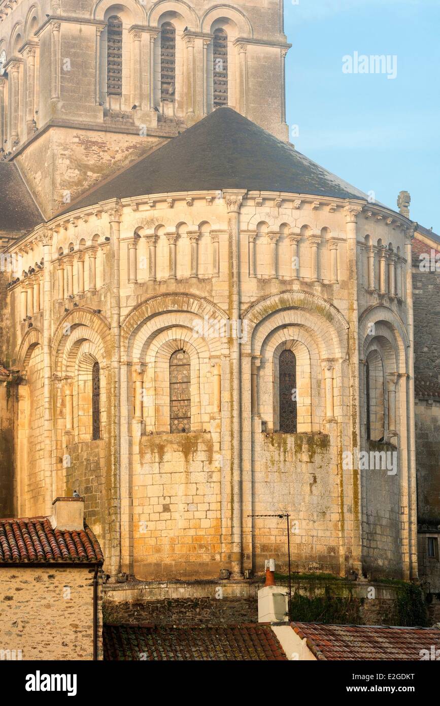 France Vendee Mareuil sur Lay Dissais Saint Sauveur church Stock Photo