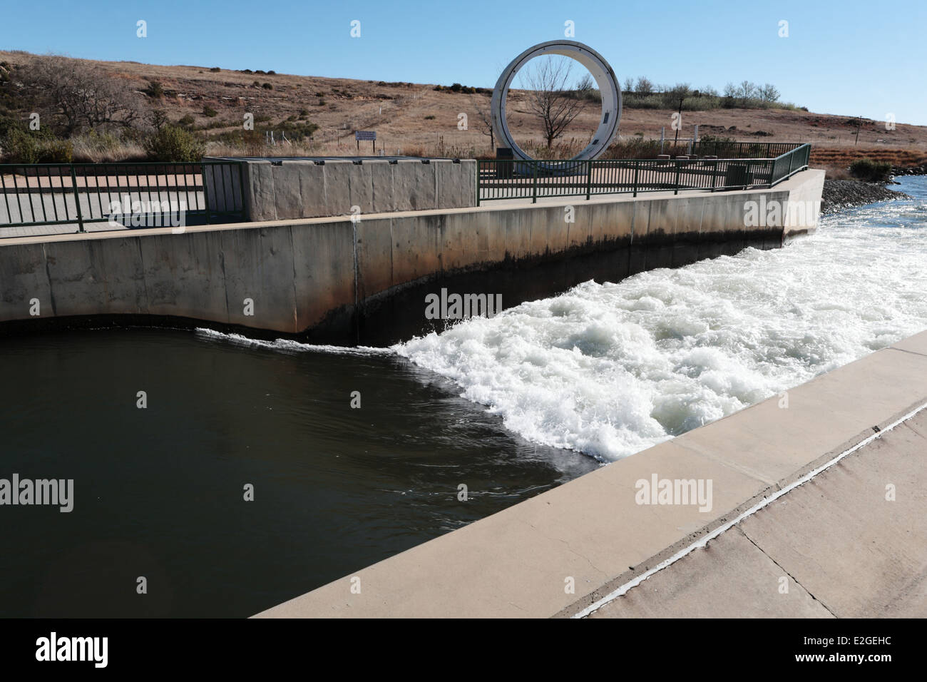 Outlet of water tunnel from the Lesotho Highlands Water Project