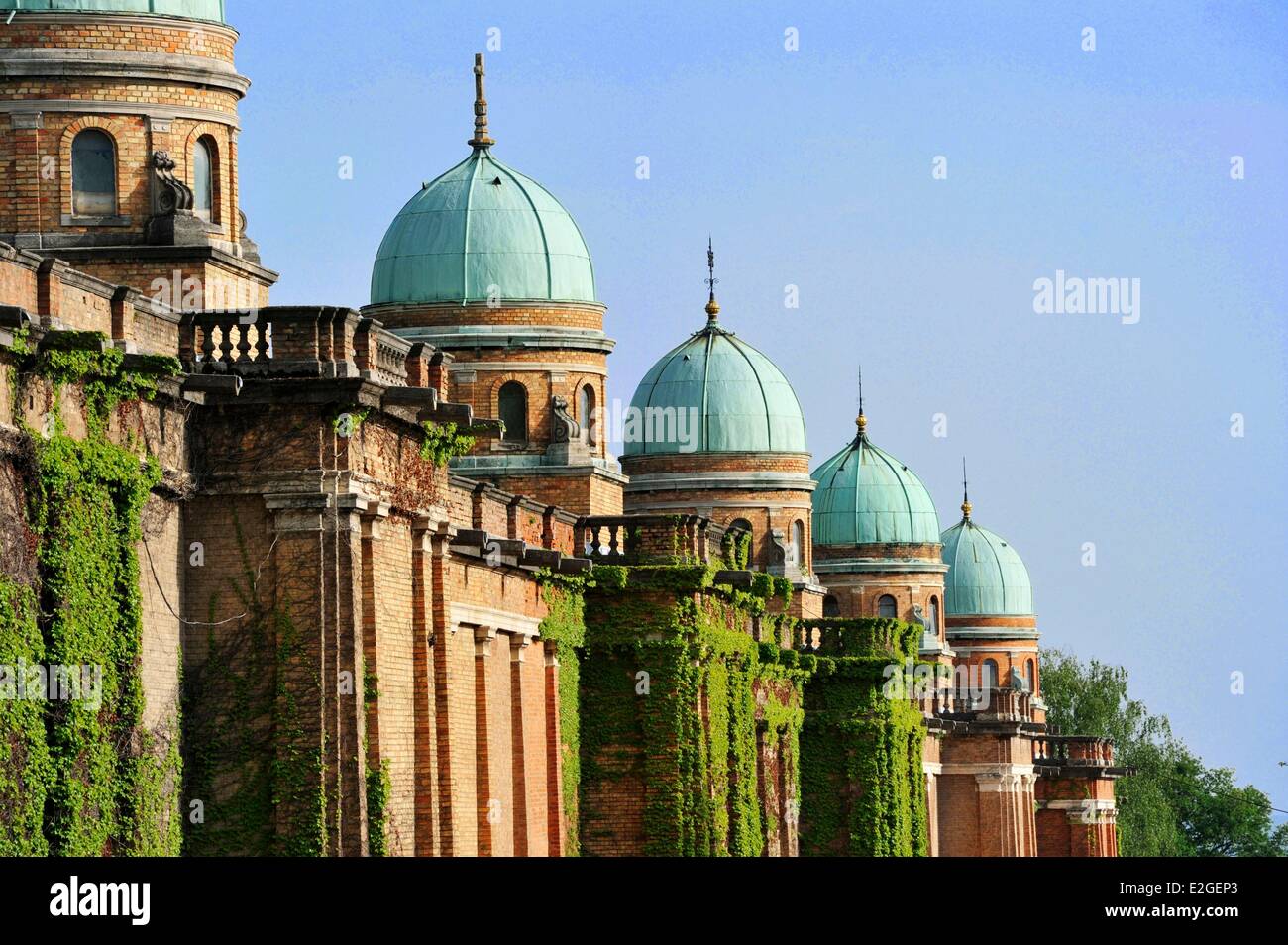 Croatia Zagreb Mirogoj cemetery one of largest in Europe Stock Photo